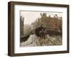 Bridge over Singel Canal by the Paleisstraat, Amsterdam, C.1895-1900-Georg-Hendrik Breitner-Framed Premium Giclee Print