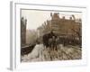 Bridge over Singel Canal by the Paleisstraat, Amsterdam, C.1895-1900-Georg-Hendrik Breitner-Framed Giclee Print