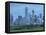 Bridge over the Dallas River Floodplain, and Skyline of the Downtown Area, Dallas, Texas, USA-Waltham Tony-Framed Stretched Canvas