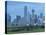 Bridge over the Dallas River Floodplain, and Skyline of the Downtown Area, Dallas, Texas, USA-Waltham Tony-Stretched Canvas