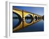 Bridge over the Dordogne River, Aquitaine, France-David Hughes-Framed Photographic Print