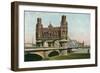 Bridge over the Elbe, Hamburg, Germany-null-Framed Premium Giclee Print