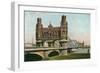 Bridge over the Elbe, Hamburg, Germany-null-Framed Art Print