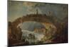 Bridge over the Falls-Hubert Robert-Mounted Giclee Print