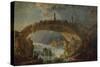 Bridge over the Falls-Hubert Robert-Stretched Canvas