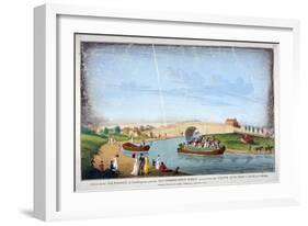 Bridge over the Grand Union Canal, Bayswater, London, 1801-null-Framed Giclee Print