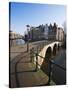 Bridge over the Keizersgracht Canal, Amsterdam, Netherlands, Europe-Amanda Hall-Stretched Canvas