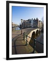 Bridge over the Keizersgracht Canal, Amsterdam, Netherlands, Europe-Amanda Hall-Framed Photographic Print