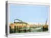 Bridge over the Lagoon, Venice, Italy, c1850-Giovanni Pividor-Stretched Canvas