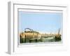 Bridge over the Lagoon, Venice, Italy, c1850-Giovanni Pividor-Framed Giclee Print