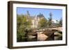 Bridge over the Lahn River and Medieval Old University Buildings, Marburg, Hesse, Germany, Europe-Nick Upton-Framed Photographic Print