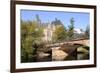 Bridge over the Lahn River and Medieval Old University Buildings, Marburg, Hesse, Germany, Europe-Nick Upton-Framed Photographic Print