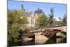 Bridge over the Lahn River and Medieval Old University Buildings, Marburg, Hesse, Germany, Europe-Nick Upton-Mounted Photographic Print