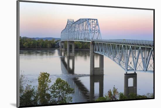 Bridge over the Mississippi River at Chester, Illinois-Gayle Harper-Mounted Photographic Print