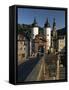 Bridge Over the Neckar River, Heidelburg, Baden Wurttemberg, Germany-Gavin Hellier-Framed Stretched Canvas