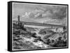 Bridge over the Niagara, Canada, 19th Century-null-Framed Stretched Canvas