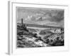 Bridge over the Niagara, Canada, 19th Century-null-Framed Giclee Print