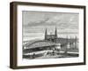 Bridge over the Rhine Between Strasbourg and Kehl-null-Framed Giclee Print