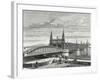 Bridge over the Rhine Between Strasbourg and Kehl-null-Framed Giclee Print