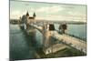 Bridge over the Rhine, Bonn, Germany-null-Mounted Art Print