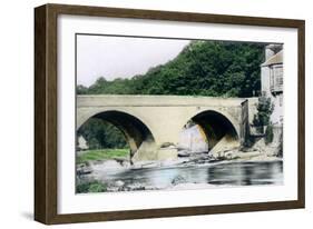 Bridge over the River Allan, Bridge-Of-Allan, Stirling, 1926-null-Framed Giclee Print