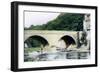 Bridge over the River Allan, Bridge-Of-Allan, Stirling, 1926-null-Framed Giclee Print