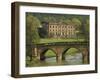 Bridge over the River and Chatsworth House, Derbyshire, England, United Kingdom, Europe-Christina Gascoigne-Framed Photographic Print