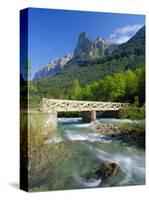 Bridge Over the River Arazas, Huesca (Pyrenees), Ordesa National Park, Aragon, Spain, Europe-Ruth Tomlinson-Stretched Canvas