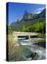 Bridge Over the River Arazas, Huesca (Pyrenees), Ordesa National Park, Aragon, Spain, Europe-Ruth Tomlinson-Stretched Canvas