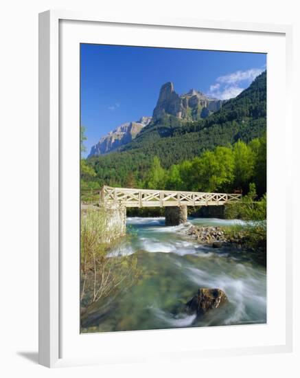 Bridge Over the River Arazas, Huesca (Pyrenees), Ordesa National Park, Aragon, Spain, Europe-Ruth Tomlinson-Framed Photographic Print