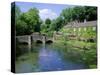 Bridge Over the River Colne, Bibury, the Cotswolds, Oxfordshire, England, UK-Neale Clarke-Stretched Canvas