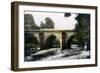 Bridge over the River Derwent, Matlock, Derbyshire, 1926-null-Framed Giclee Print