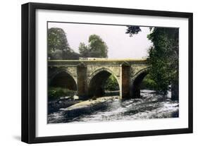 Bridge over the River Derwent, Matlock, Derbyshire, 1926-null-Framed Giclee Print