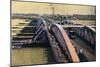 Bridge over the River Hooghly, Calcutta, India, C1880-1890-Samuel Bourne-Mounted Giclee Print