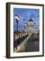 Bridge over the River Moscova and Cathedral of Christ the Redeemer at Night, Moscow, Russia, Europe-Martin Child-Framed Photographic Print