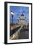 Bridge over the River Moscova and Cathedral of Christ the Redeemer at Night, Moscow, Russia, Europe-Martin Child-Framed Photographic Print