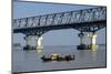 Bridge over the River Salouen (Thanlwin) from View Point, Mawlamyine (Moulmein), Myanmar (Burma)-Nathalie Cuvelier-Mounted Photographic Print