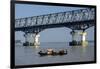 Bridge over the River Salouen (Thanlwin) from View Point, Mawlamyine (Moulmein), Myanmar (Burma)-Nathalie Cuvelier-Framed Photographic Print