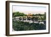 Bridge over the River Thames at Clifton Hampden, 1926-null-Framed Giclee Print