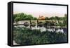 Bridge over the River Thames at Clifton Hampden, 1926-null-Framed Stretched Canvas