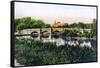 Bridge over the River Thames at Clifton Hampden, 1926-null-Framed Stretched Canvas