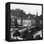 Bridge over the Salzach, Salzburg, Austria, C1900s-Wurthle & Sons-Framed Stretched Canvas