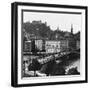 Bridge over the Salzach, Salzburg, Austria, C1900s-Wurthle & Sons-Framed Photographic Print