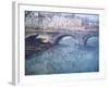 Bridge Over the Seine, Pont De Seine, Paris-Eugène Boudin-Framed Giclee Print