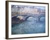 Bridge Over the Seine, Pont De Seine, Paris-Eugène Boudin-Framed Giclee Print