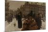 Bridge over the Singel at the Paleisstraat, Amsterdam, C. 1896-George Hendrik Breitner-Mounted Art Print