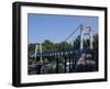 Bridge Over the Thames Near Teddington Lock, Teddington, Near Richmond, Surrey, England, Uk-null-Framed Photographic Print