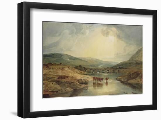 Bridge over the Usk-J M W Turner-Framed Giclee Print