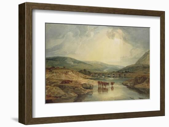 Bridge over the Usk-J M W Turner-Framed Giclee Print