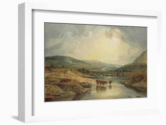 Bridge over the Usk-J M W Turner-Framed Giclee Print